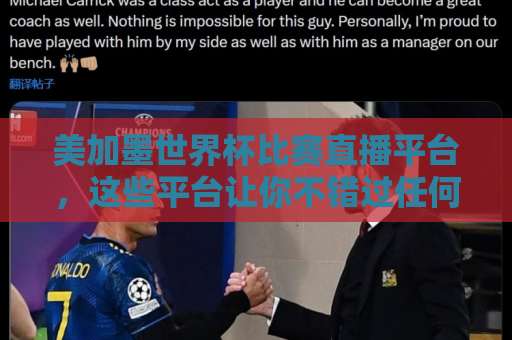 美加墨世界杯比赛直播平台，这些平台让你不错过任何精彩！【世界杯买球直播回放】全攻略