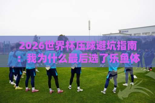 2026世界杯压球避坑指南：我为什么最后选了乐鱼体育网？