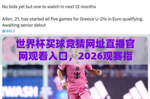 世界杯买球竞猜网址直播官网观看入口，2026观赛指南与安全提醒