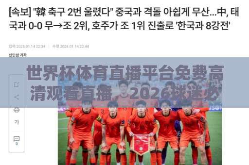 世界杯体育直播平台免费高清观看直播，2026球迷必备指南！