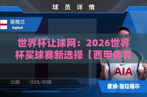 世界杯让球网：2026世界杯买球赛新选择【西甲体育网】深度解析