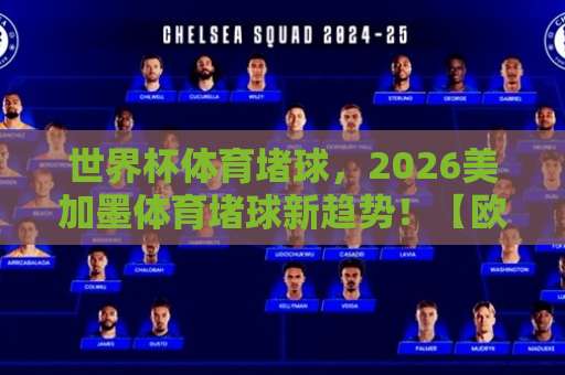 世界杯体育堵球，2026美加墨体育堵球新趋势！【欧洲杯体球站】观赛指南